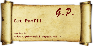 Gut Pamfil névjegykártya